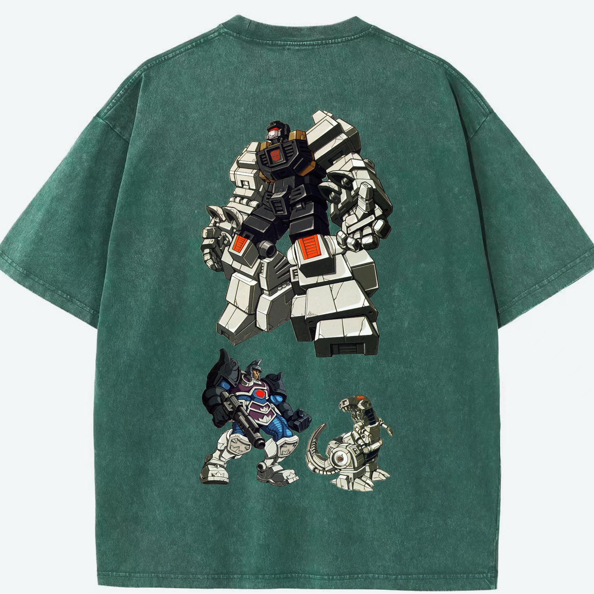 （画像用）  綿100% ヴィンテージ風 半袖Tシャツ（背面プリント）
